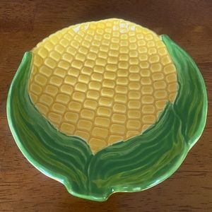 Corn on the cob ceramic dish